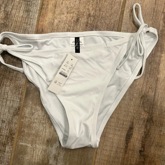 J.Crew Heritage hipster string bikini bottom in white - Picture 4 of 10